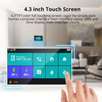 G64B 4G Wifi Smart Alarm System 4.3-Inch Screen Wireless DIY Your Smart Home Security System with Sensor Work with Alexa