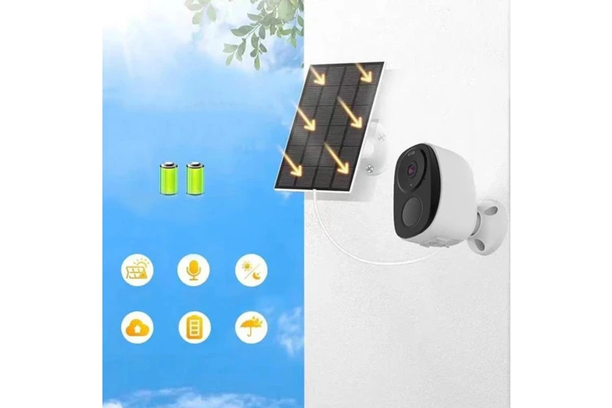 Outdoor Solar Rechargeable Wireless Security Camera