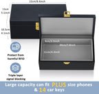 Faraday Box & Pouch for Car Keys – 2-Pack RFID Signal Blocking Keyless Entry Anti-Theft Protector