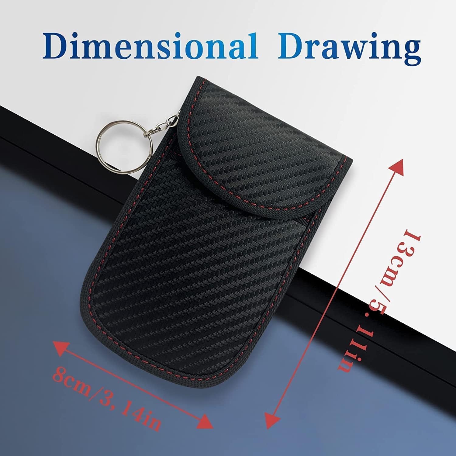 2-Pack Faraday Key Fob Protector Bags – Car Key RFID Signal Blocking Pouches, Anti-Theft & Anti-Hacking Security