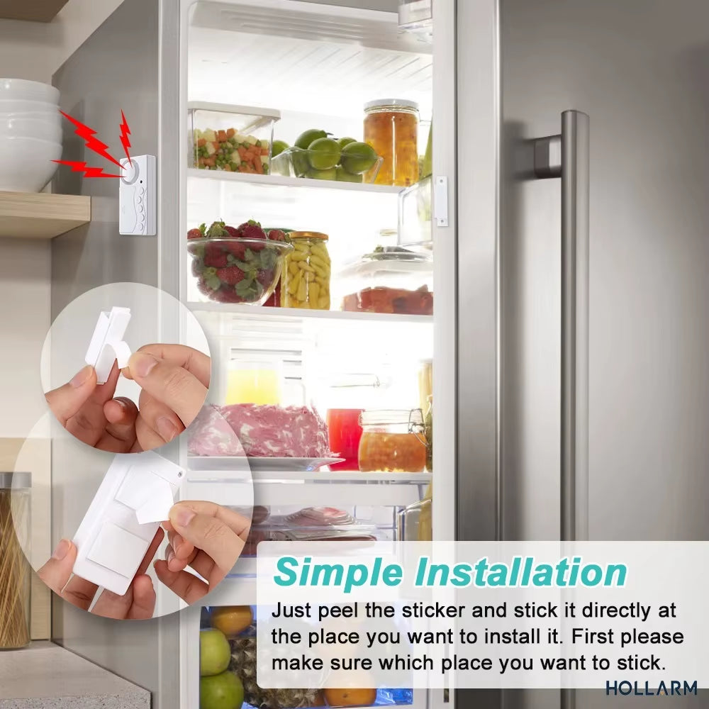 Zexmte Door Window Security Alarm Wireless Time Delay Door Opening Sensor Anti-Theft Smart Home Refrigerator Security Protection