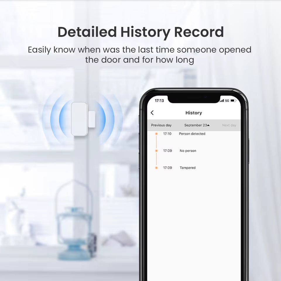 Fastcon SR4D Smart Home Security System Door Sensor Magnetic Anti-Theft Alarm Door Window Senso