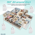 Zexmte Door Window Security Alarm Wireless Time Delay Door Opening Sensor Anti-Theft Smart Home Refrigerator Security Protection