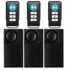 Anti-Theft Alarm 110Db Loud Door and Window Alarm Wireless Vibration Alarm with Remote Control Bicycle Security Sensors