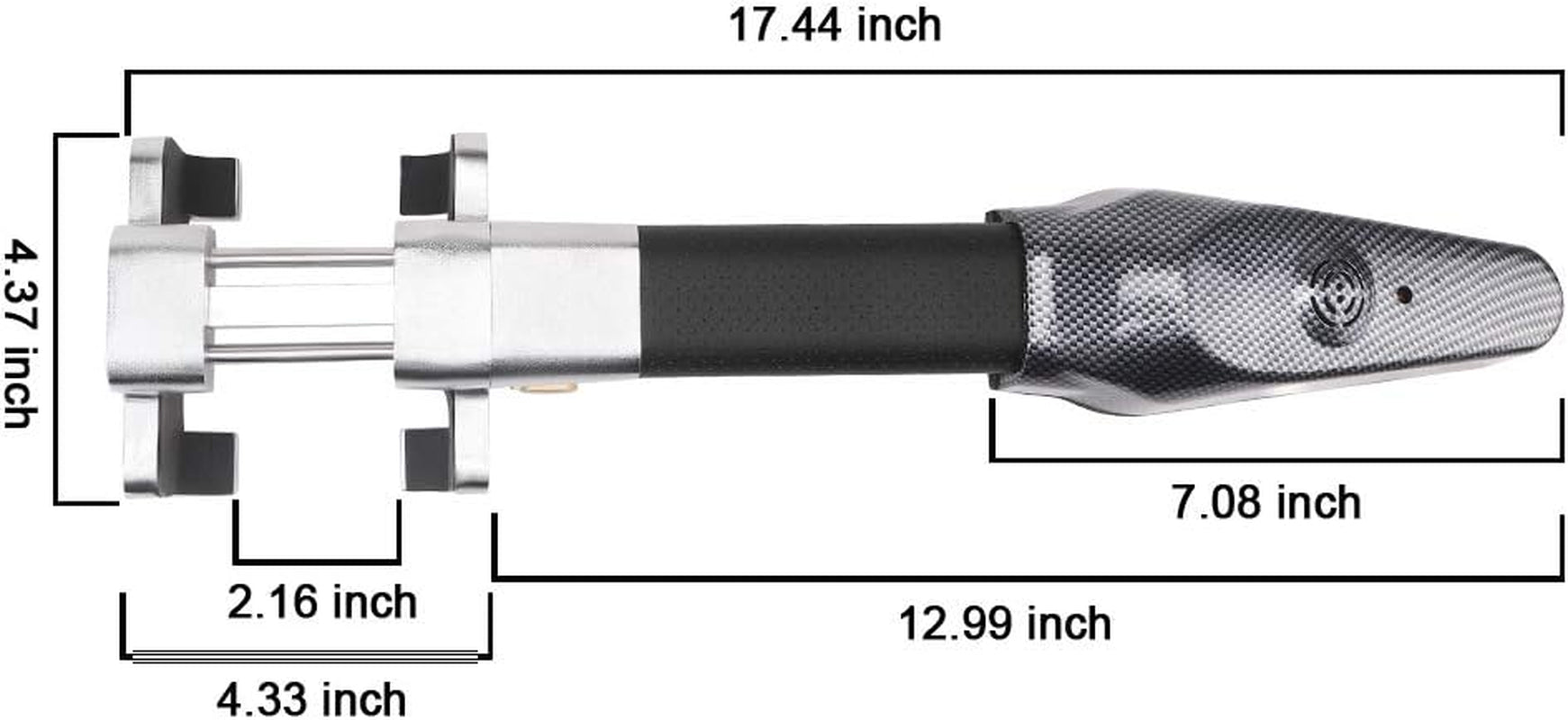 Steering Wheel Lock Universal Car anti Theft Security Alarm Closure Retractable Anti-Theft Protection