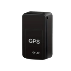 Black GPS tracker with 'GPS' and 'GF-07' text on a white background