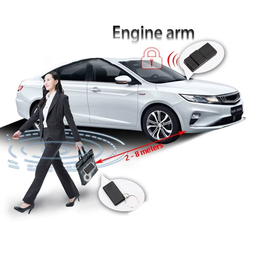 2.4G RFID- Wireless Motor Lock System Anti-Hacking Car Alarm System Smart Circuit Cutoff Auto Unlock Device Immobilizer