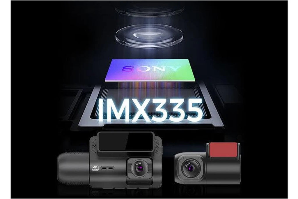 3 Channel 4K Dash Cam with WiFi & GPS – Front, Inside & Rear Recording, Sony Starvis Night Vision, Supercapacitor Power, Hardwire Kit Included