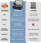 Faraday Box & Pouch for Car Keys – 2-Pack RFID Signal Blocking Keyless Entry Anti-Theft Protector