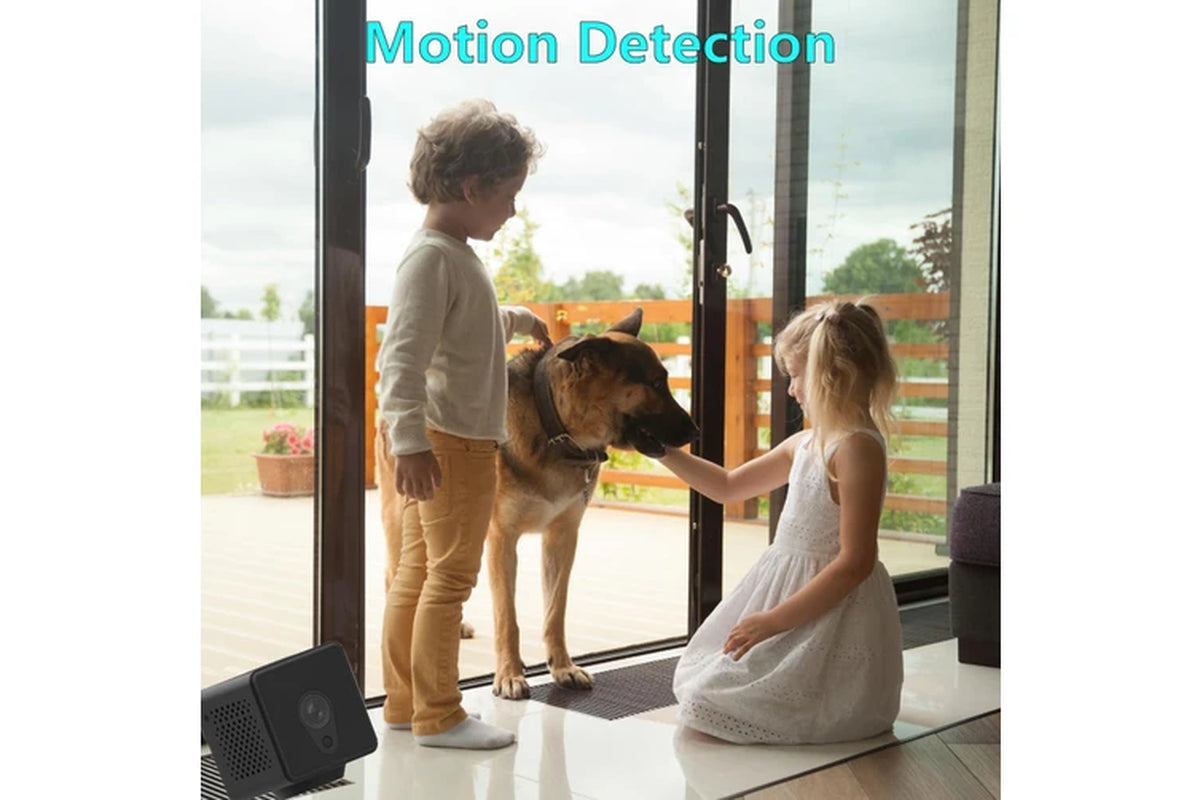 Mini 4K HD WiFi Security Camera – Indoor/Outdoor Wireless Nanny Cam with Motion Detection, Night Vision & 150° Wide Angle – No WiFi Needed Option (Black)
