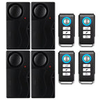 Anti-Theft Alarm 110Db Loud Door and Window Alarm Wireless Vibration Alarm with Remote Control Bicycle Security Sensors